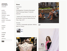 Tablet Screenshot of christophe-beauregard.com